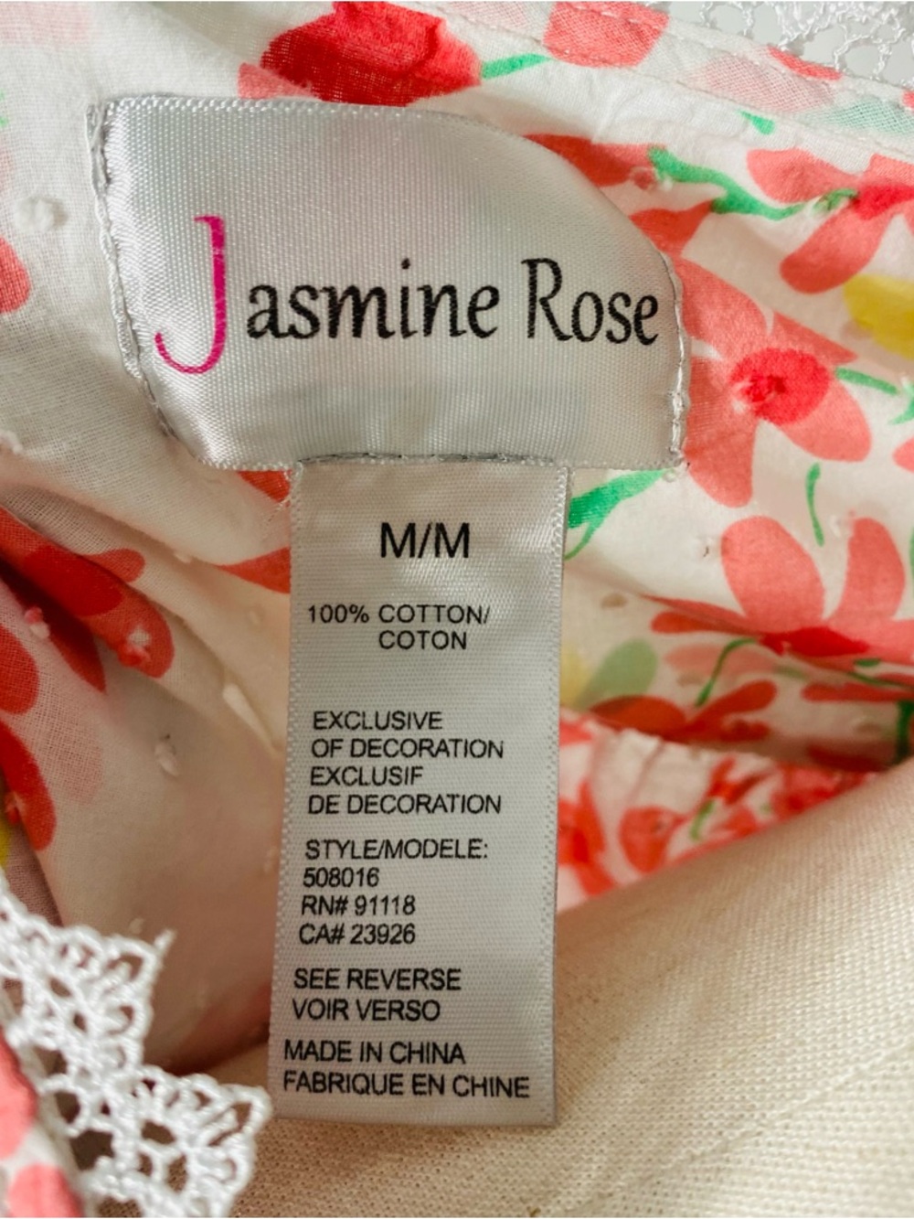 JASMINE ROSE Floral Nightgown - Picture 6 of 6